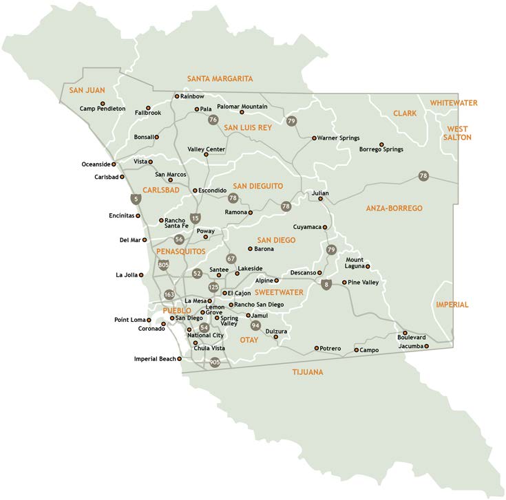 Volcan Mountain Map